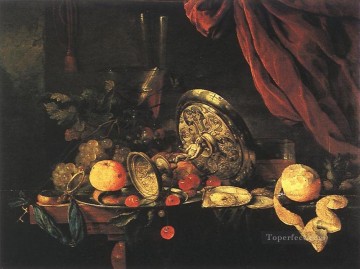 静物画 1 オランダ バロック ヤン ダヴィッツ デ ヘーム Oil Paintings